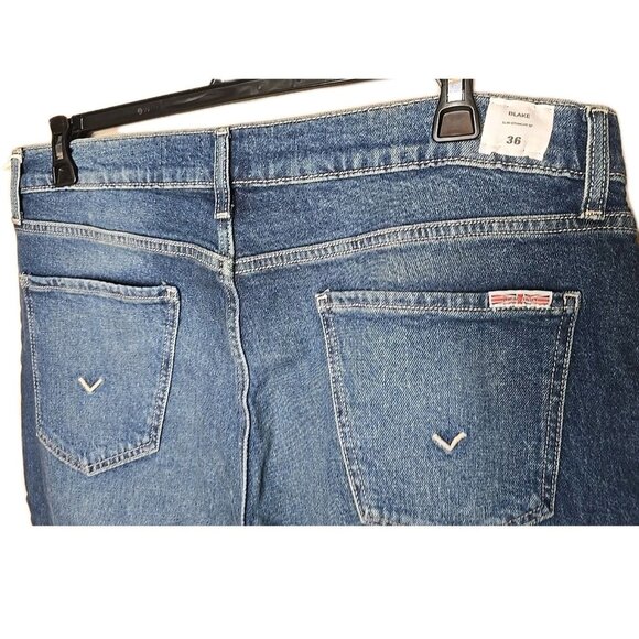 Hudson NWT Blake Slim Straight Size 36x32 Arabian Sea Blue Men's Jeans NEW t2 - Picture 4 of 7